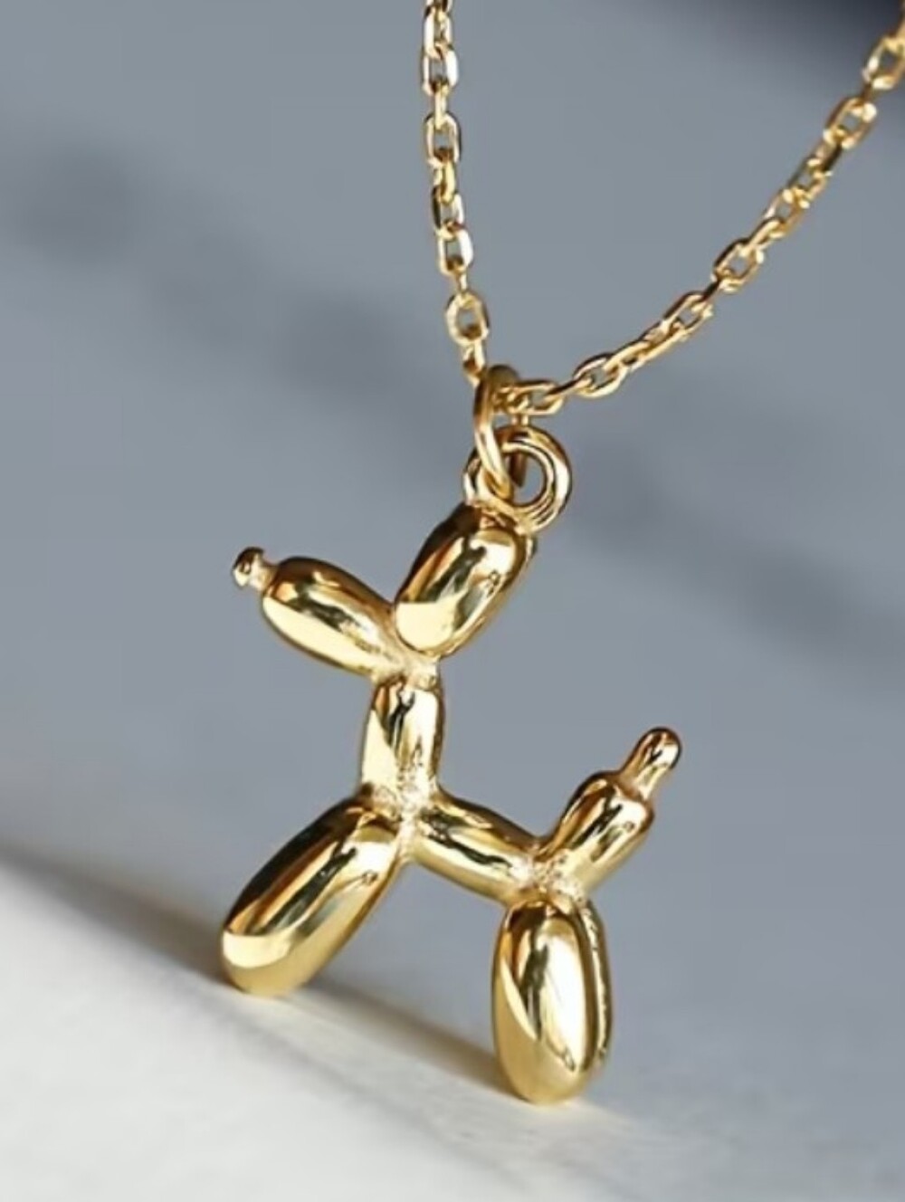 ⭐Gold Balloon Dog Pendant Necklace - Trendy Minimalist Women's Jewelry Statement
